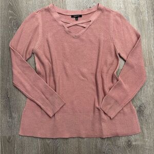 Relativity dusty pink Crew Neck Sweater